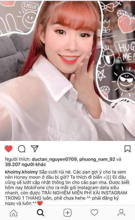 goi instagram data 4g chi voi 20k cua mobifone khien sao viet hao hung