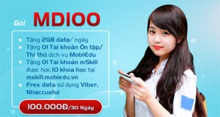 Đăng ký gói cước 6MD100 Mobifone có 2GB mỗi ngày dùng 6 tháng