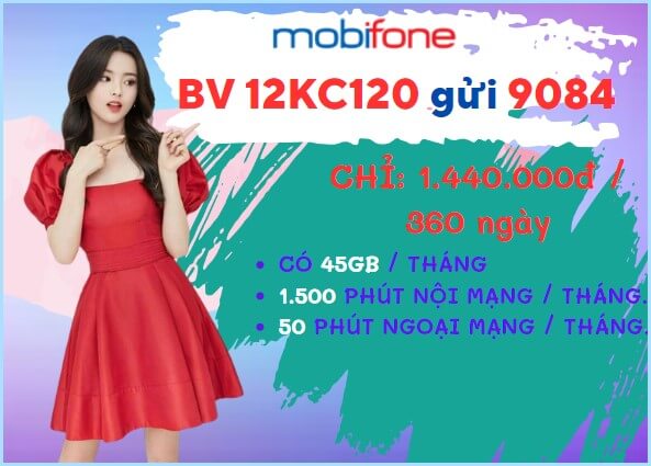 Đăng ký gói cước 12KC120 MobiFone tậu ngay combo data+ thoại cực khủng sử dụng cả năm