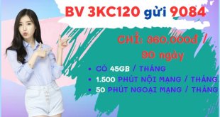 Đăng ký gói cước 3KC120 Mobifone có 1.5GB/ngày- hàng ngàn phút gọi sử dụng trong 3 tháng