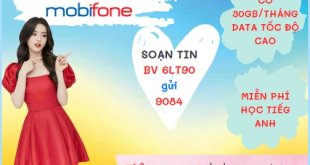 Đăng ký gói cước 6TA90 Mobifone ưu đãi 1GB/ngày- free tiện ích mobiEdu suốt 6 tháng