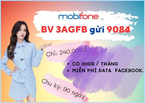 Đăng ký gói cước 3AGFB Mobifone nhận ưu đãi tới 3 tháng sử dụng