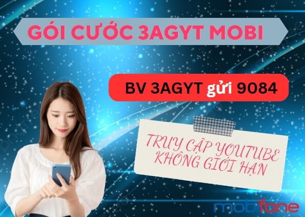 Đăng ký gói cước 3AGYT Mobifone online thả ga 3 tháng chỉ 240k 