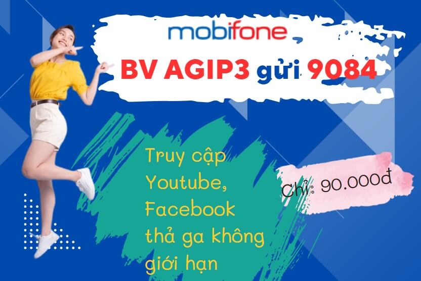 Chi tiết gói cước AGIP3 MobiFone chỉ 90K/tháng nhận 30GB kèm tiện ích miễn phí