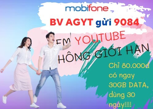 Cách đăng ký gói cước AGYT MobiFone ưu đãi data trọn gói sử dụng liên tục 1 tháng