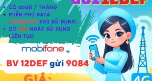 Đăng ký gói cước 12EDF Mobifone nhận 360GB data, sử dụng tiện ích