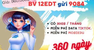 Đăng ký gói cước 12EDT Mobifone nhận 360GB data và tiện ích miễn phí