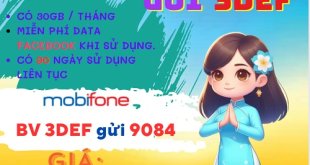 Đăng ký gói cước 3EDF Mobifone online và học tiếng Anh giá rẻ suốt 90 ngày