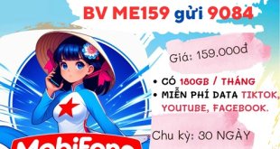 Cách đăng ký gói cước ME159 Mobifone có ngay 30 ngày sử dụng