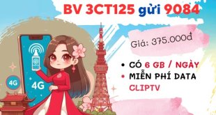 Đăng ký gói cước 3CT125 Mobifone nhận 540GB data, dùng ClipTV miễn phí