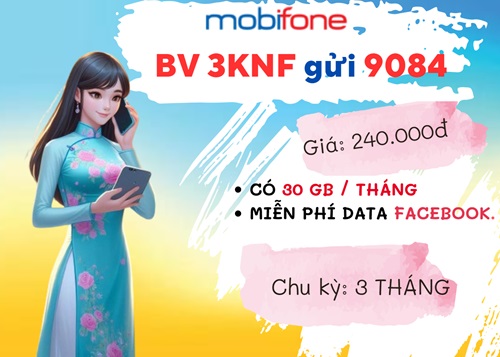 Đăng ký gói cước 3KNF Mobifone online và học kỹ năng sống suốt 90 ngày chỉ 240k