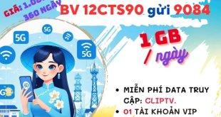 Cách đăng ký gói cước 12CTS90 Mobifone dùng 1 năm có 1GB mỗi ngày