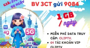 Gói cước 3CT Mobifone ưu đãi 90GB data miễn phí ClipTV 3 tháng