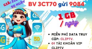 Gói cước 3CT70 Mobifone ưu đãi 1GB/ngày, miễn phí ClipTV 3 tháng