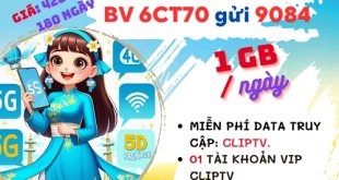 Đăng ký gói cước 6CT70 Mobifone có 1GB mỗi ngày, dùng 6 tháng