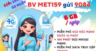 Gói cước MET159 Mobifone có ngay 6GB mỗi ngày, gọi thả ga, chỉ 159.000đ