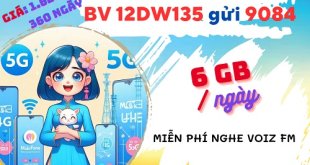 Gói cước 12DW135 Mobifone có ngay 6GB mỗi ngày, dùng liên tục 12 tháng