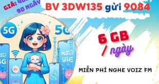 Gói cước 3DW135 Mobifone có ngay 6GB mỗi ngày, dùng 3 tháng