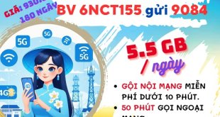 Gói cước 6NCT155 Mobifone có ngay 5.5GB mỗi ngày, gọi thả ga, dùng 6 tháng